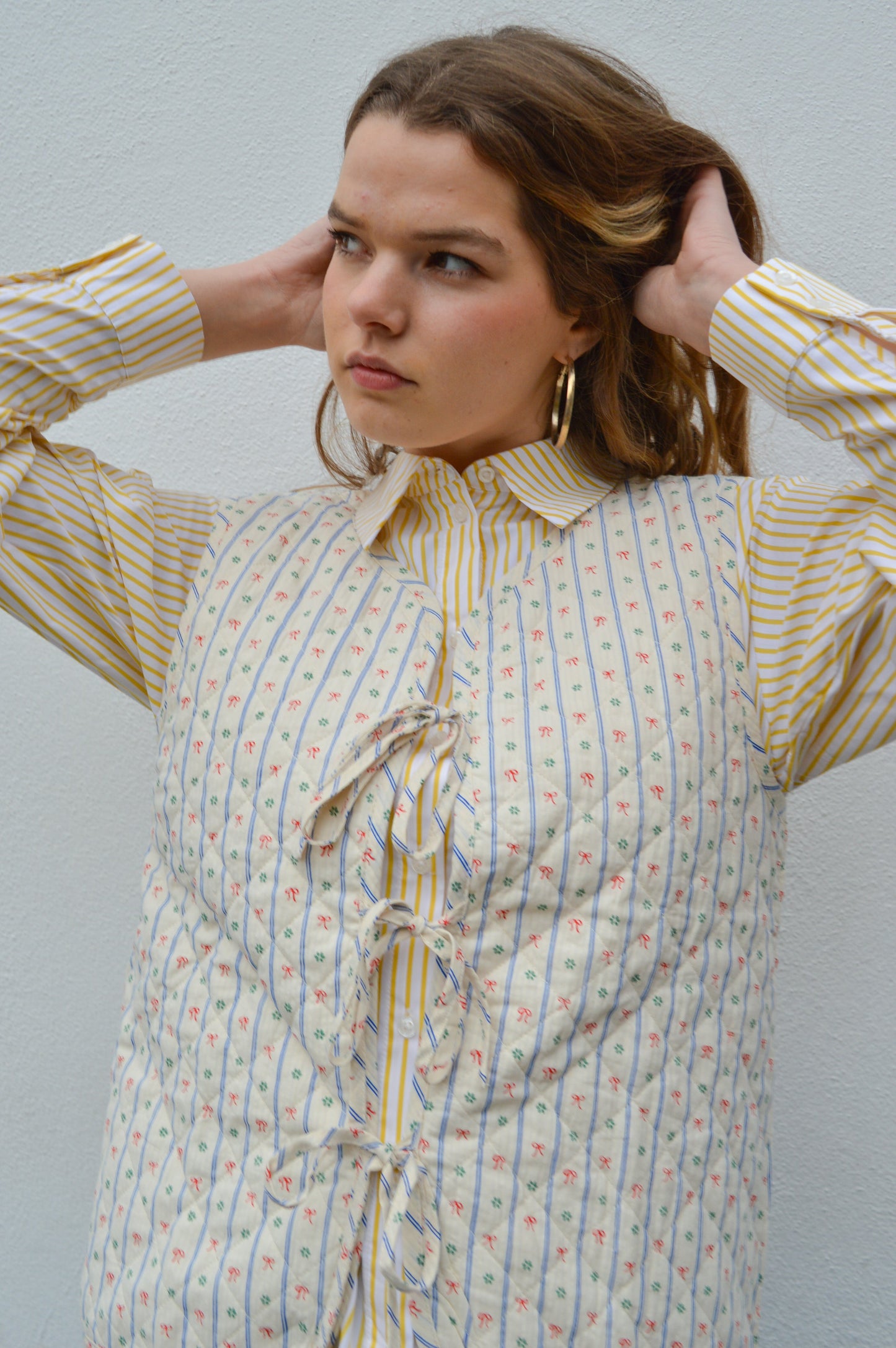 ICHI Quarry Bow Vintage Vest