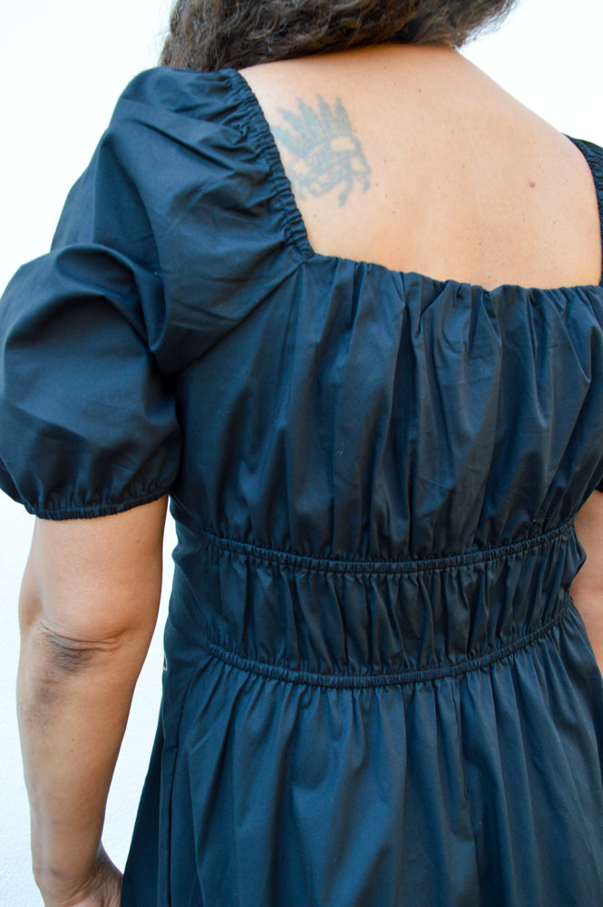 Object Hanna Black Midi Dressi