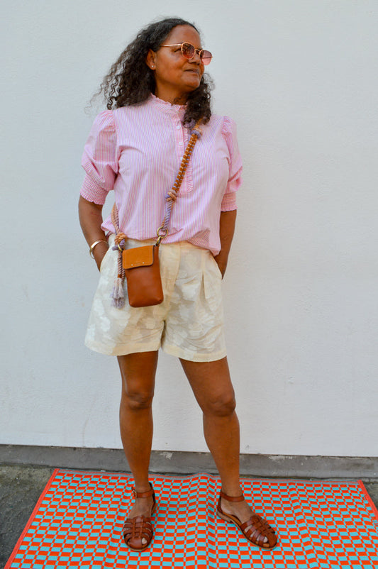 Numph Ulla Blushing Bride Stripe Shirt