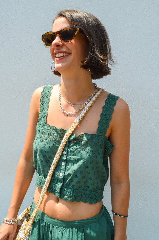 Louise Misha Kivi Tuscan Green Top