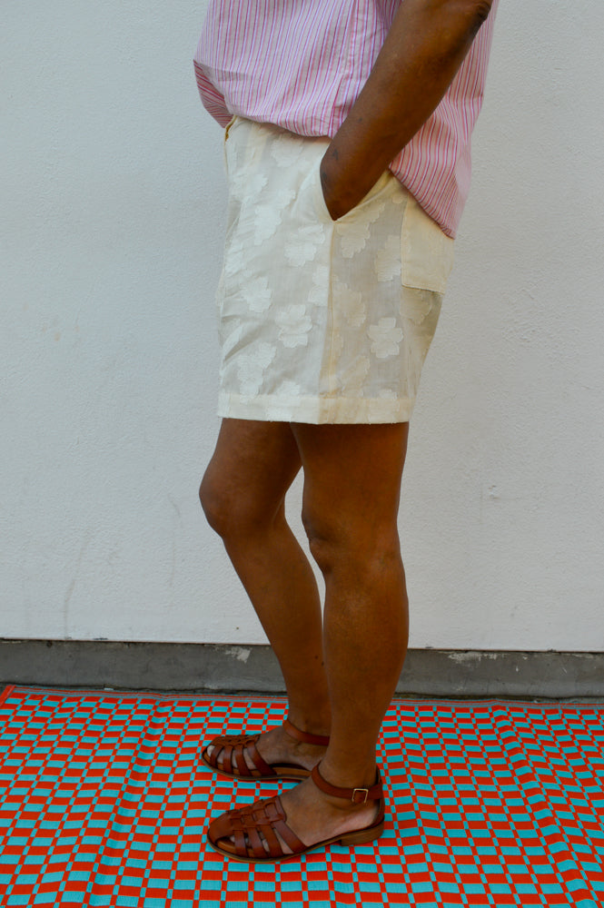 FRNCH Novalie Cream Shorts