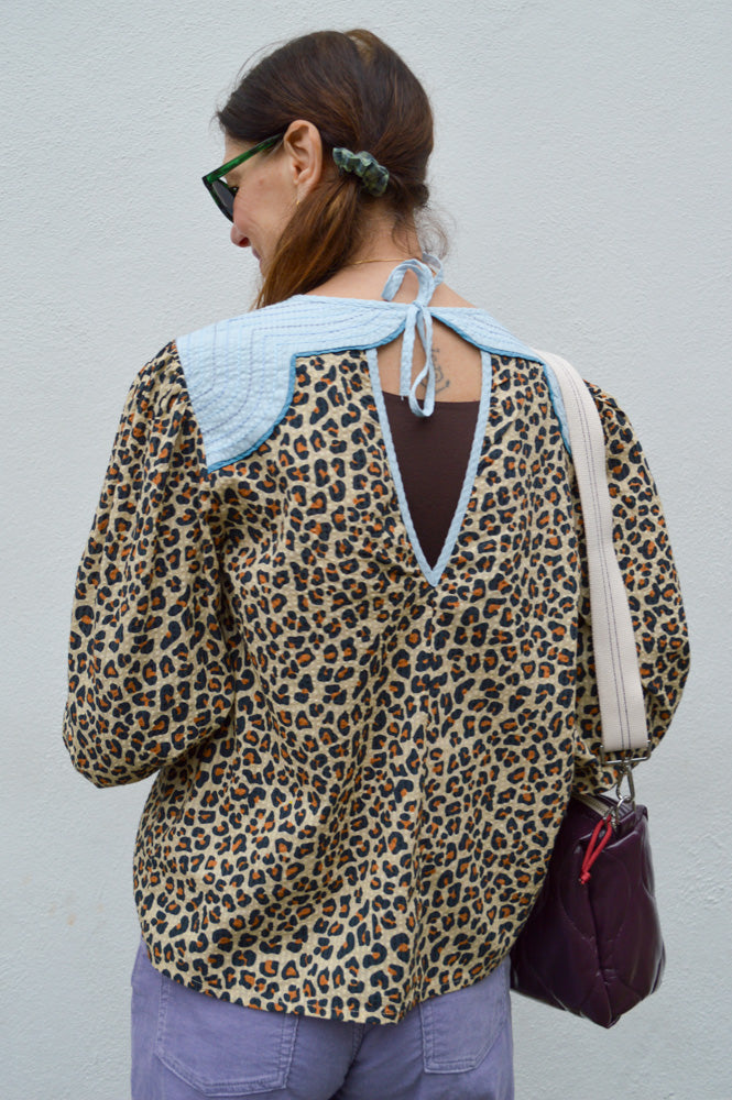 Stella Nova Leopard Print Blouse