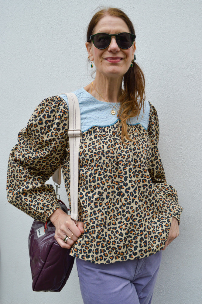 Stella Nova Leopard Print Blouse