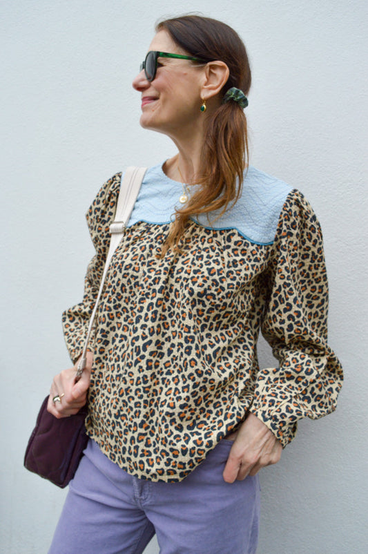 Stella Nova Leopard Print Blouse
