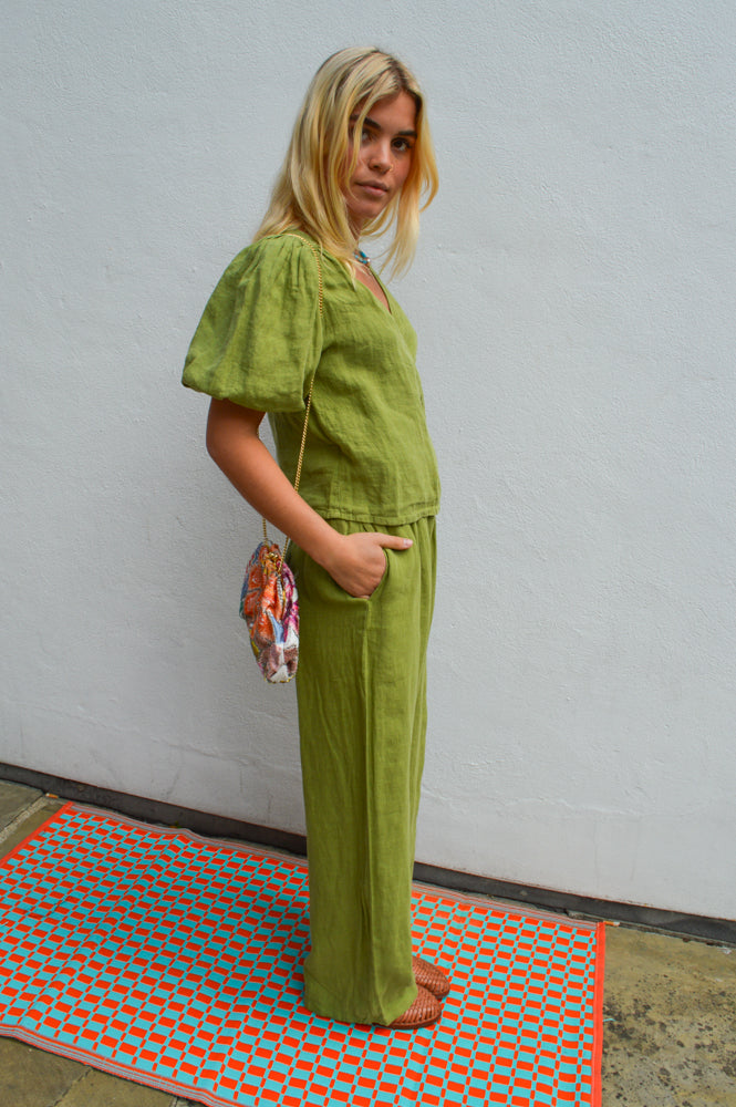 The New Society Hera Olive Trousers
