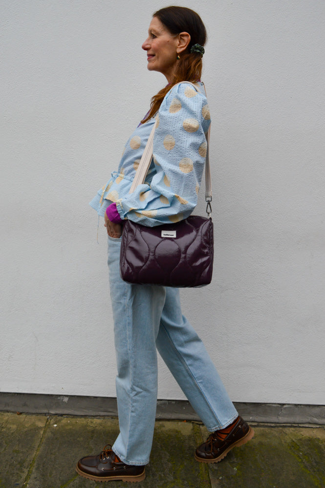 Stella Nova Big Dot Light Blue Blouse