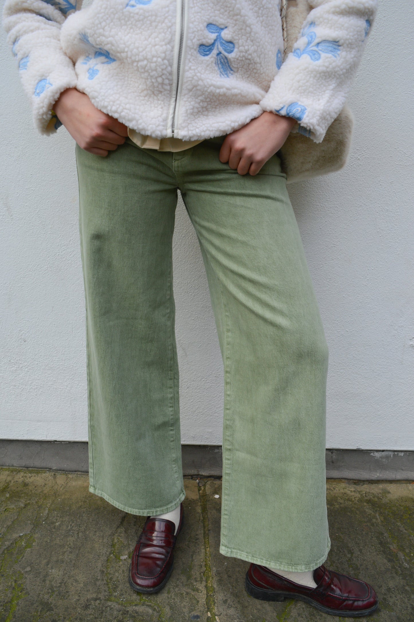 Seventy + Mochi Gracie Vintage Moss Jeans