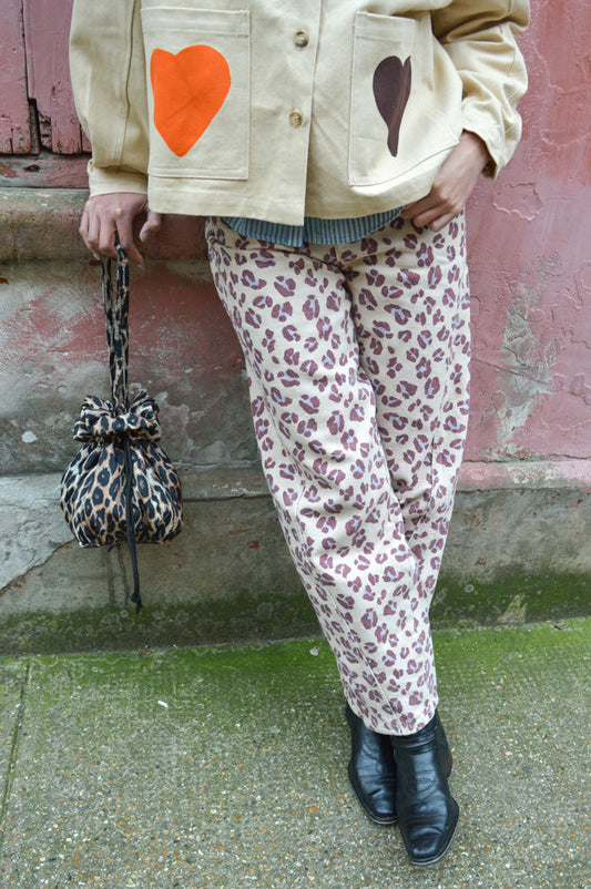 By-Bar Begum Pink Cheetah Pants