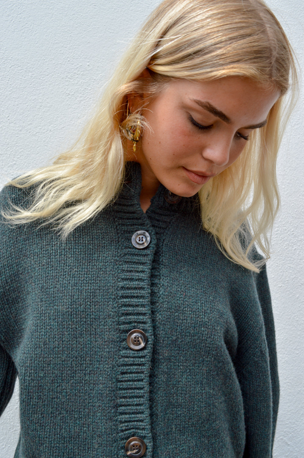 Soeur Leonard Green Knit Cardigan