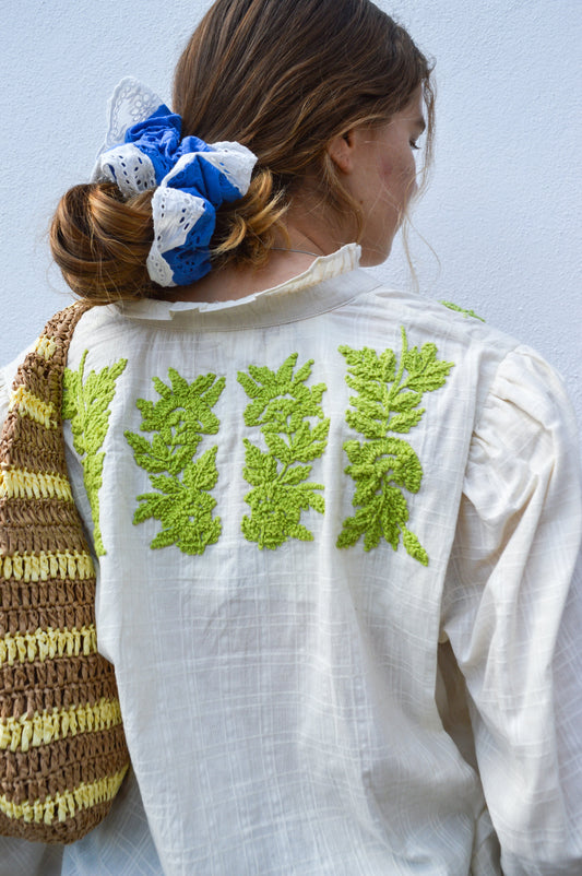 Atelier Reve Sanna Cream Embroidered Blouse