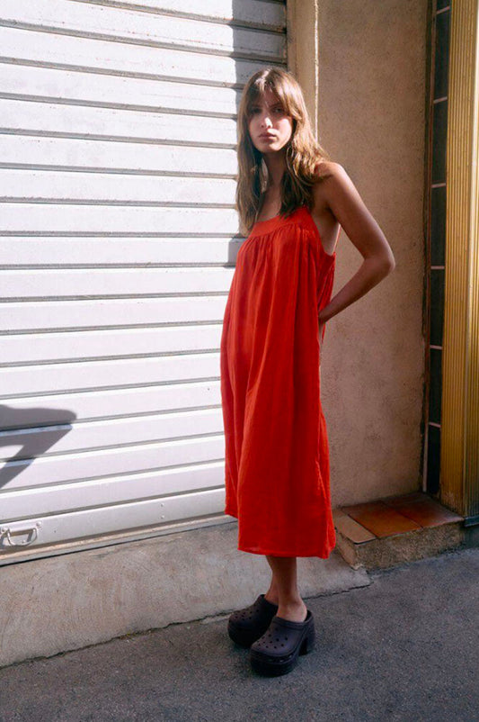 American Vintage Ivybo Strawberry Midi Dress
