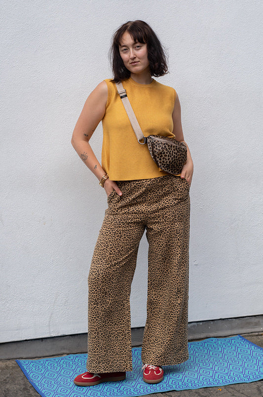 FRNCH Cherin Leopard Trousers