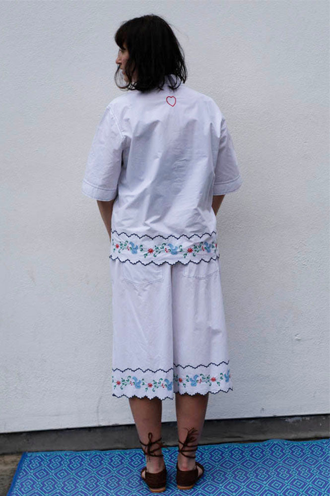 Stella Nova Out Of Office Embroidered Shorts