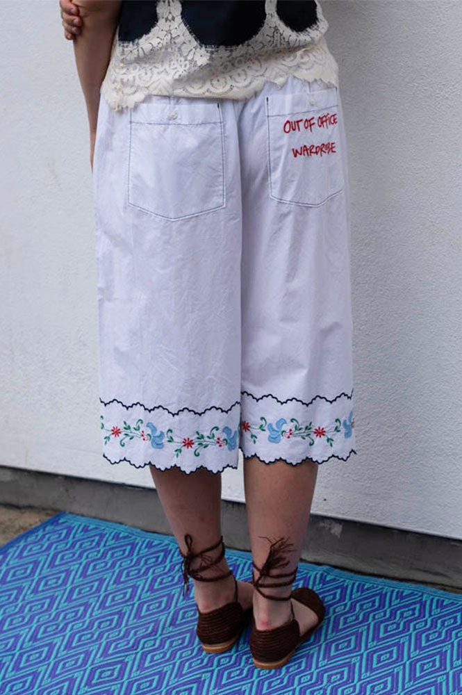Stella Nova Out Of Office Embroidered Shorts