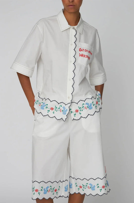 Stella Nova Out Of Office Embroidered Shirt