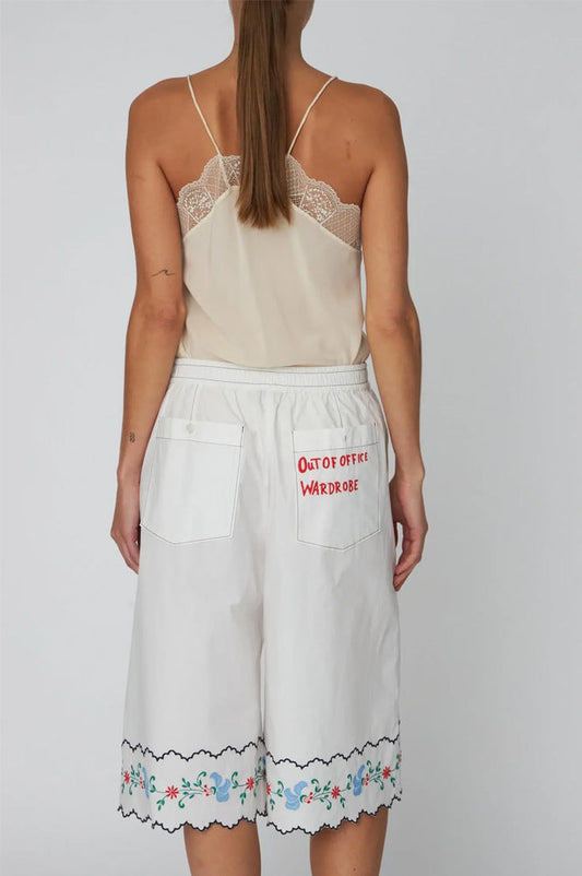 Stella Nova Out Of Office Embroidered Shorts