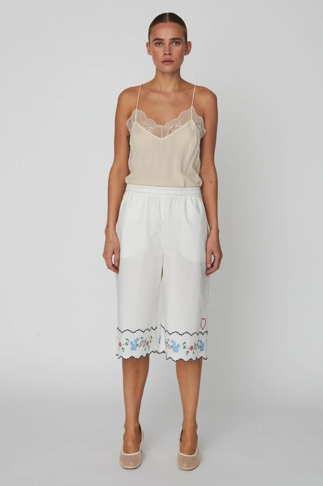 Stella Nova Out Of Office Embroidered Shorts