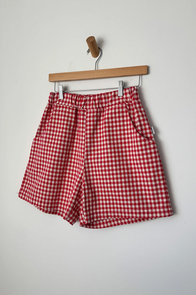Le Bon Shoppe City Red Gingham Shorts