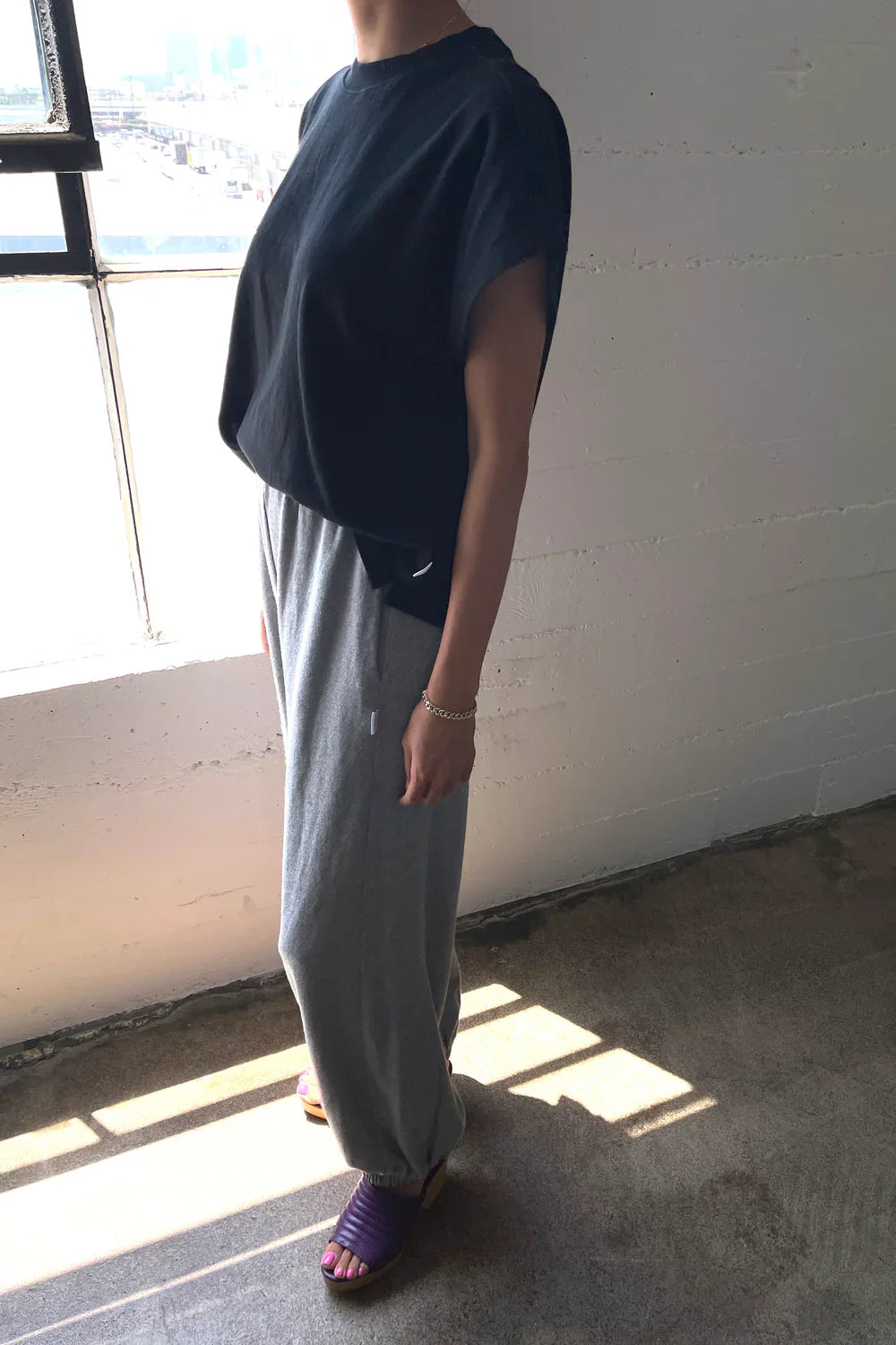Le Bon Shoppe Balloon Heather Grey Pants