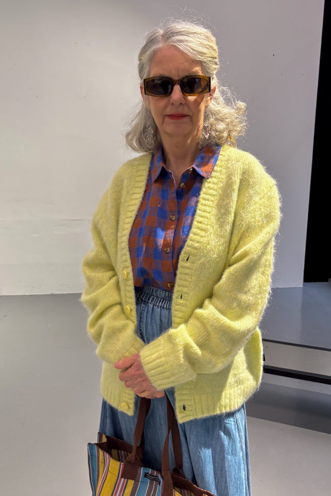 Dr Denim Tom Brushed Light Yellow Cardigan