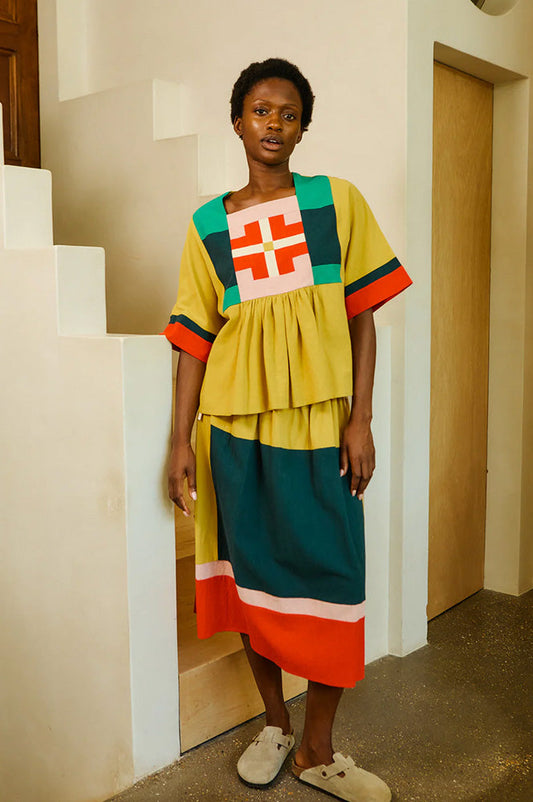 L.F Markey Vince Mustard Skirt