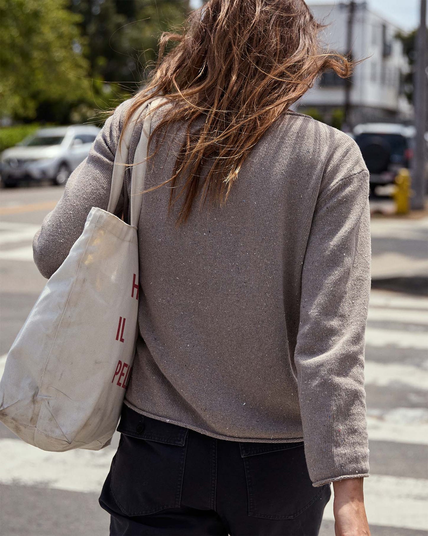 Crescent Knit Boatneck Top