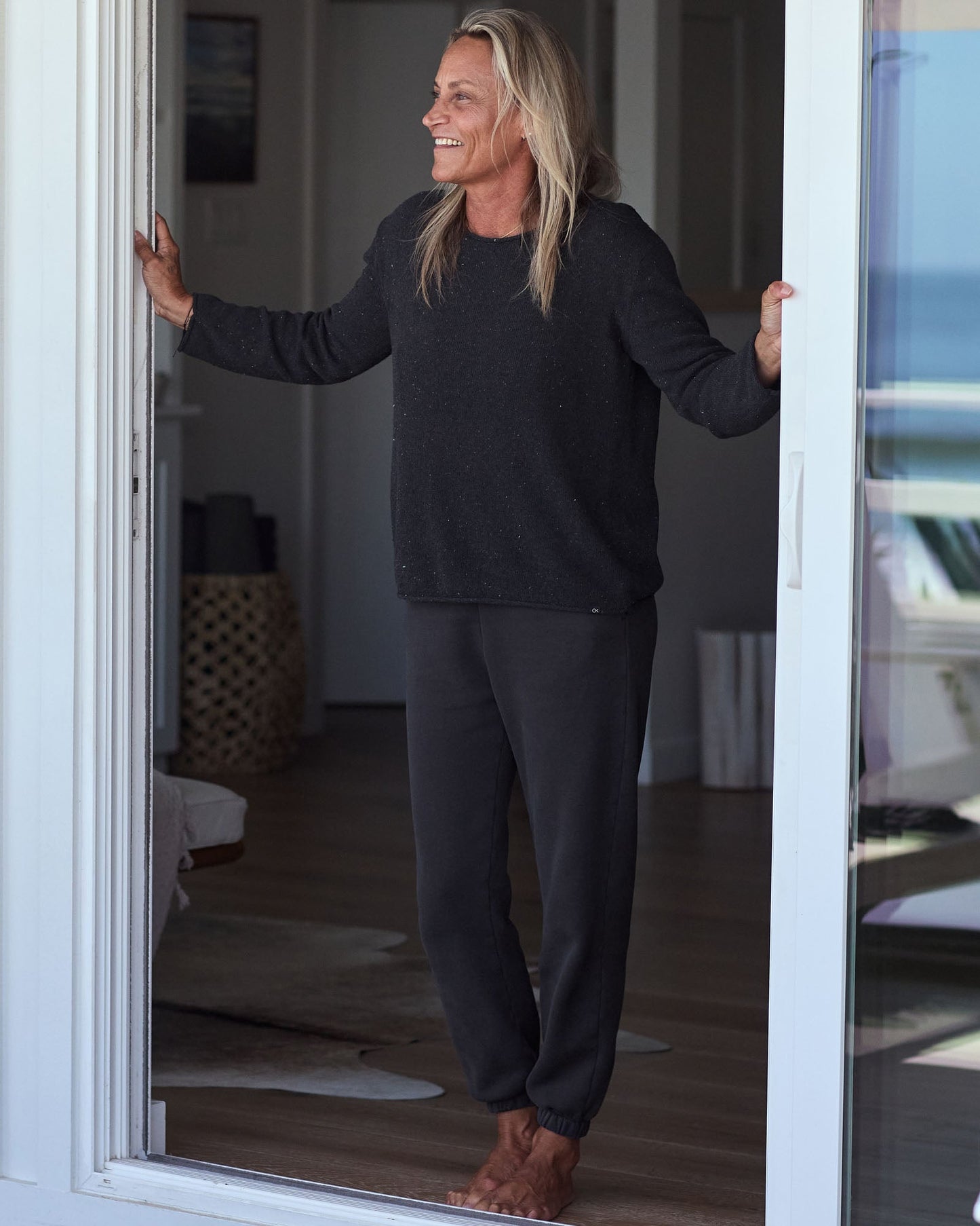 Crescent Knit Boatneck Top
