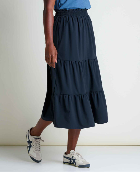 Sunkissed Tiered Midi Skirt
