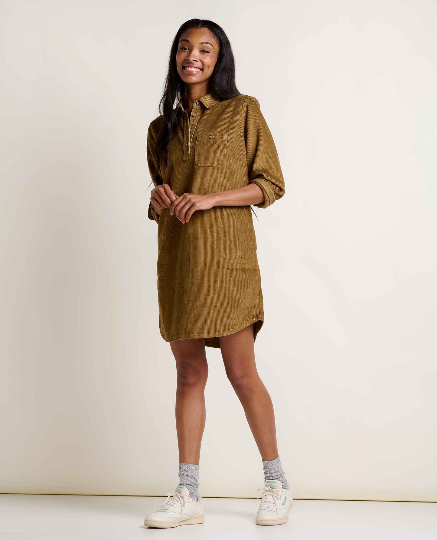 Cascadia Popover Cord Dress