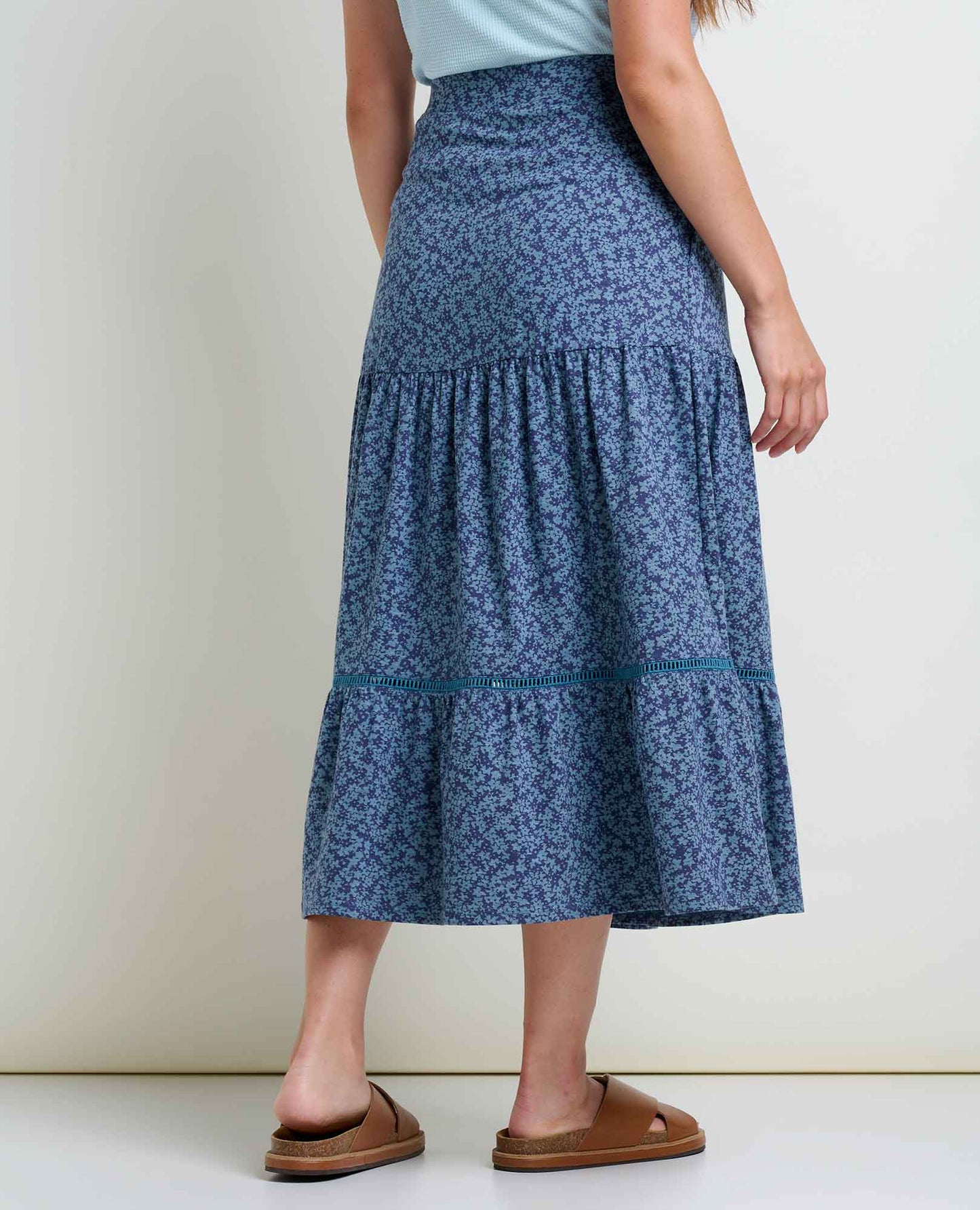 Marigold Tiered Midi Skirt