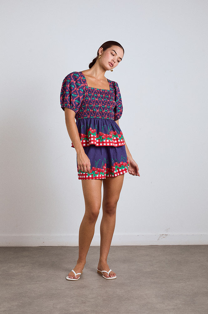 Damson Madder Allegra Cherry Pie Blouse
