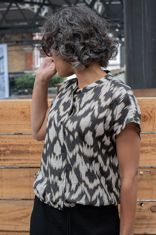 By-Bar Lode Brown Batik Blouse