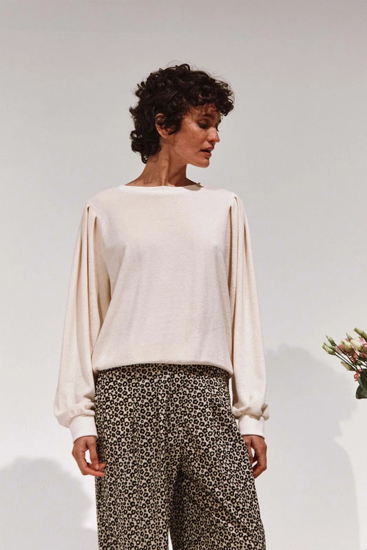Emile et Ida Bijou Creme Sweatshirt