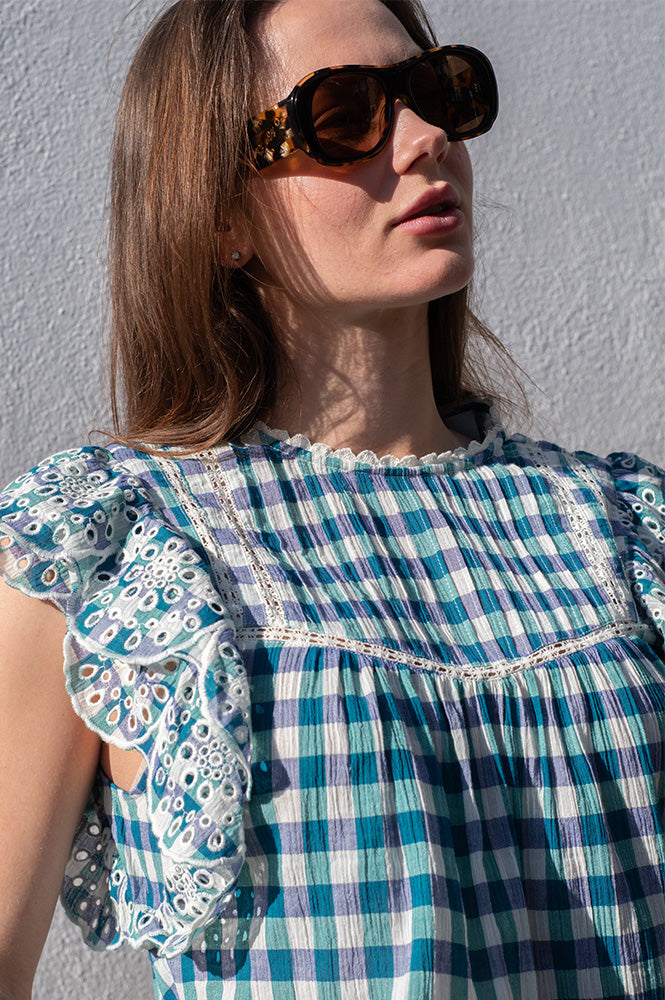 Bellerose Hudalla Check A Gingham Blouse