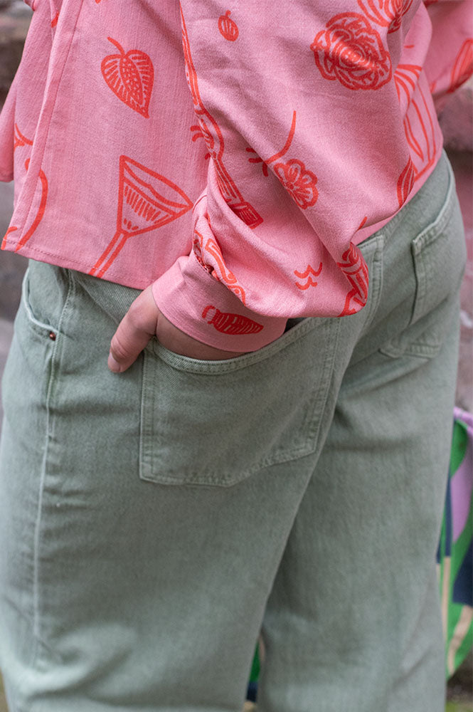 Seventy + Mochi Gracie Vintage Moss Jeans