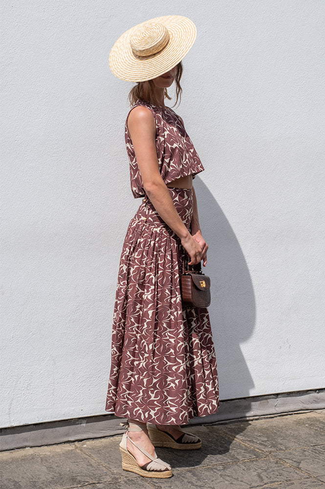 Vanessa Bruno Elysee Brown Skirt