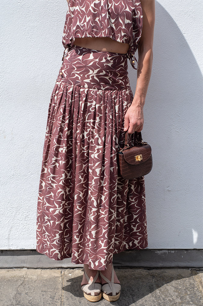 Vanessa Bruno Elysee Brown Skirt