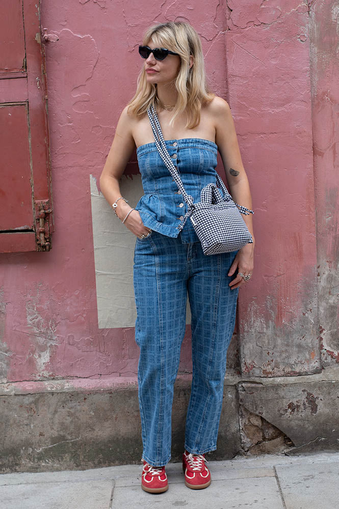 Damson Madder Tovie Laser Check Jeans