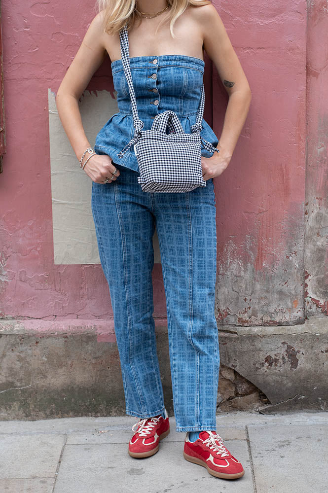 Damson Madder Tovie Laser Check Jeans