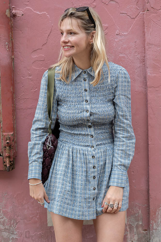 Damson Madder Bora Cloudy Mini Dress