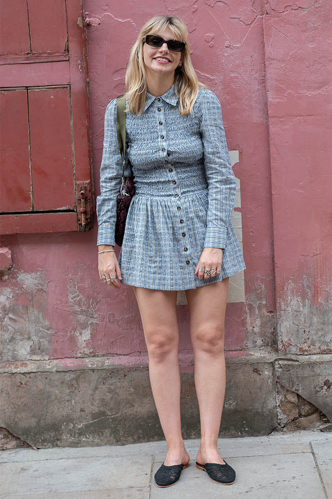 Damson Madder Bora Cloudy Mini Dress