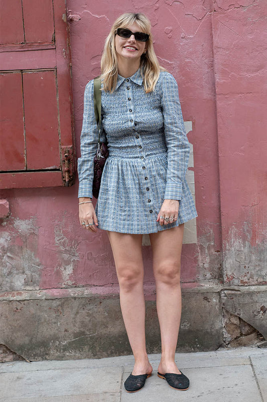 Damson Madder Bora Cloudy Mini Dress