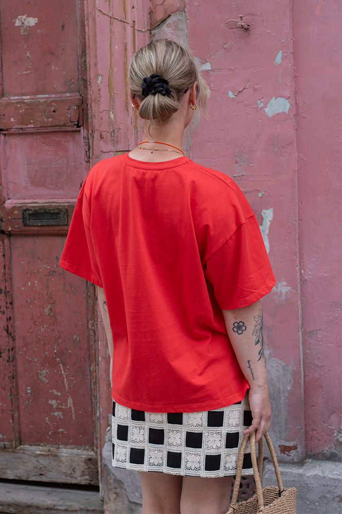 Fika Sara Red T-Shirt