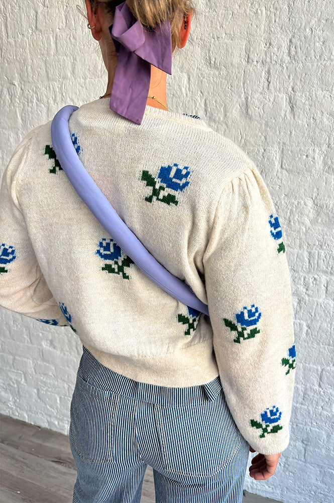Emile Et Ida Calizia Floral Ecru Cardigan