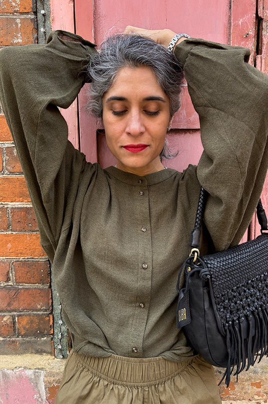 Sacrecoeur Gladis Khaki Blouse