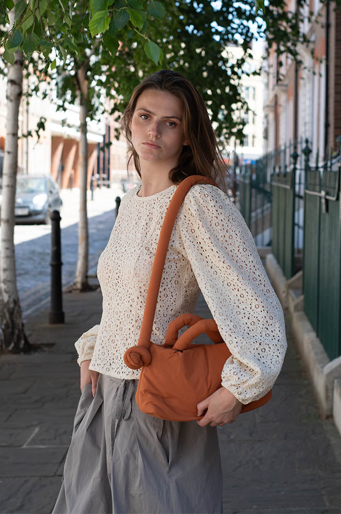 ICHI Viola Cream Lace Blouse