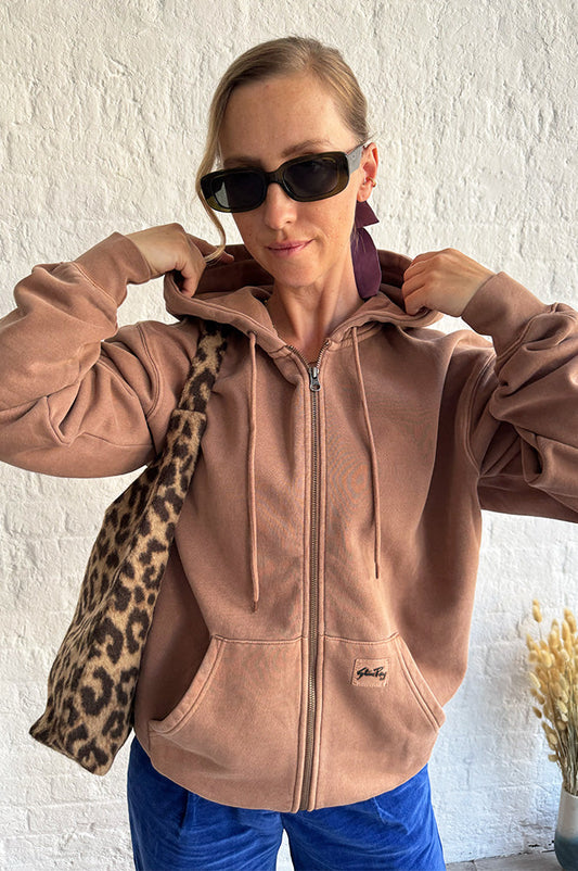Stan Ray Washed Acorn Zip-Up Hoodie