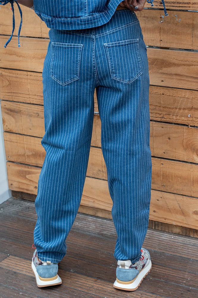 ICHI Cilk Pinstripe Denim Jeans