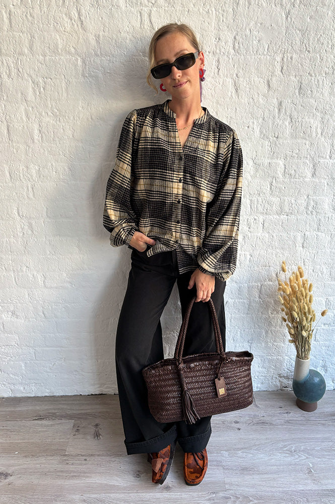 Object Moji Kamata Dark Brown Wash Jeans