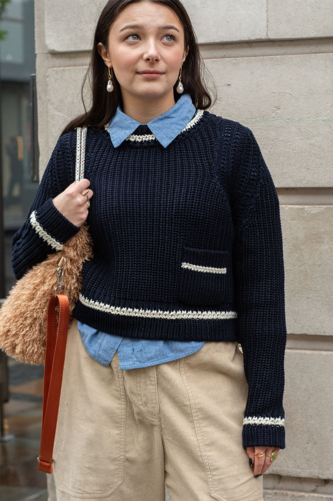 Ba&sh Bota Blue Pullover